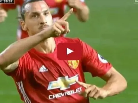 Zlatan Ibrahimovic chứng tỏ đẳng cấp trong trận M.U - Southampton