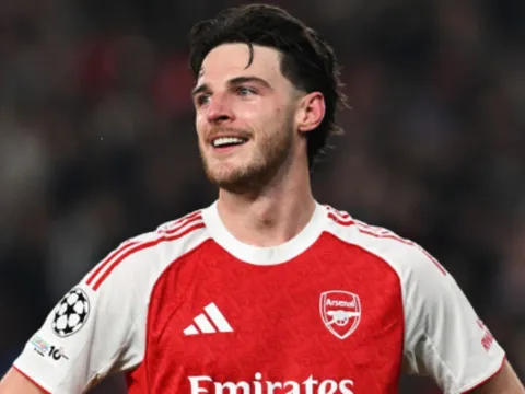 Declan Rice mô tả sự hỗn loạn ngọt ngào của Arsenal sau chiến thắng