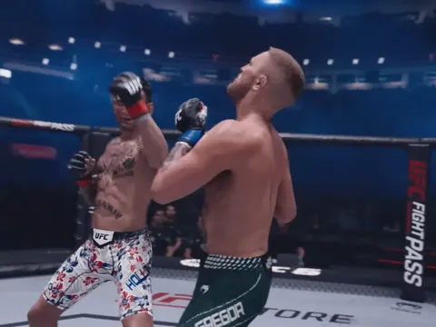 Max Holloway hạ knock-out Conor McGregor trong trailer bom tấn của tựa game UFC 6