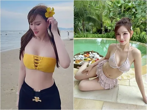 Nữ ca sĩ 42 tuổi trắng đẹp nuột nà, diện bikini siêu quyến rũ được chồng kém 10 tuổi nói lời ngọt lịm