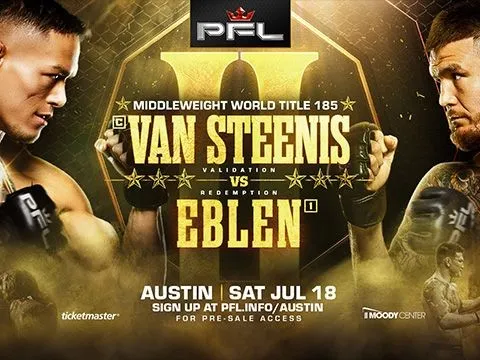 Mối thâm thù chưa dứt: Costello van Steenis và Johnny Eblen chốt kèo tái đấu tại PFL Austin