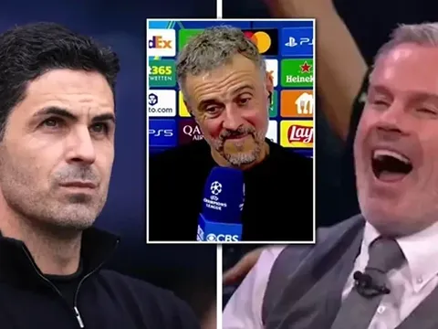 Enrique xúi Carragher mời Arteta đi tiệc trước chung kết C1