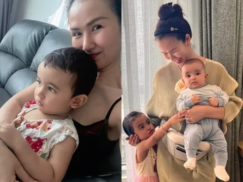Võ Hạ Trâm như bị bóp nghẹt lồng ngực vì chuyện thương tâm của 2 đứa trẻ, xót xa đăng ảnh ôm con gái lai Ấn