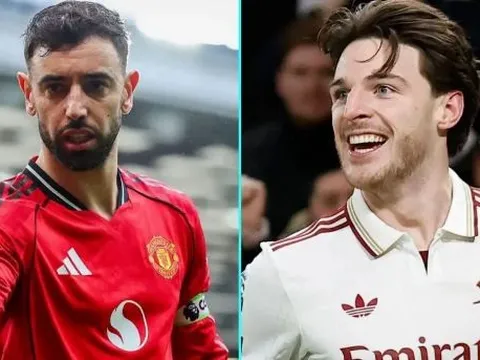 Vượt Declan Rice, Bruno Fernandes giành giải Cầu thủ xuất sắc nhất năm