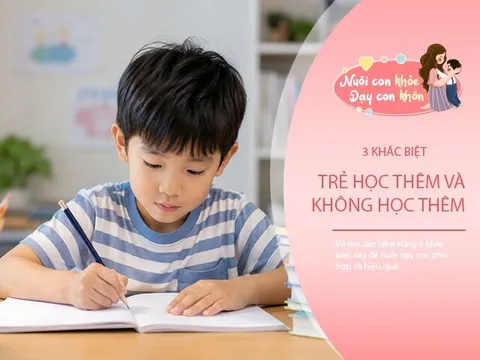 Trẻ đi học thêm và không đi học thêm có sự khác nhau ra sao? Bố mẹ biết sớm, tương lai con rộng mở