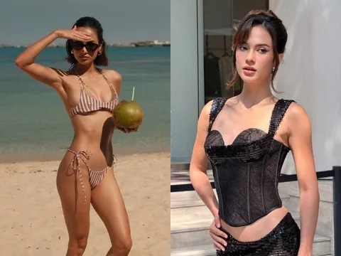 "Cháu gái Tăng Thanh Hà" diện bikini nóng bỏng khoe dáng đẹp mê, lần đầu thi Hoa hậu đã lọt Top 5
