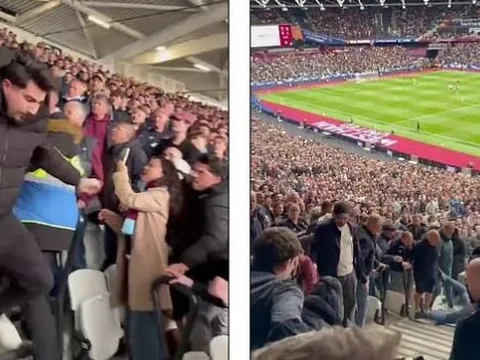 Khán đài London Stadium dậy sóng vì CĐV đội khách "nằm vùng"
