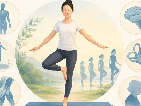 Đứng một chân, bạn giữ thăng bằng được bao lâu? Điều đó phản ánh nhiều điều về cơ thể