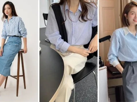 Làm mới áo sơ mi kẻ sọc: Không cần mua mới vẫn mặc đẹp mỗi ngày