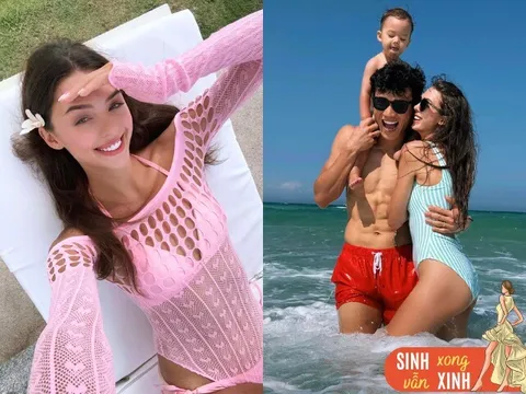 Hot girl Ukraine 22 tuổi sinh con cho chàng trai người Mường cao 1m81, sau sinh khoe dáng bốc lửa với bikini