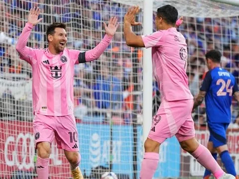 Messi chạm mốc 61 hat-trick trong ngày Inter Miami thắng ngược