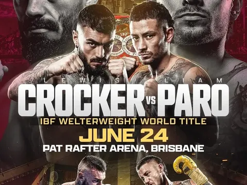 Chính thức: Lewis Crocker bảo vệ đai vô địch IBF trước Liam Paro tại Australia