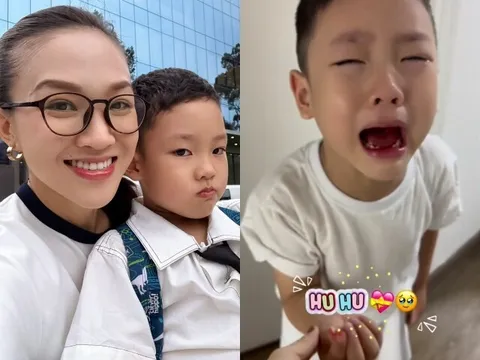 Con trai "tổng tài" của Phan Đinh Tùng gặp cú sốc đầu đời, khóc hết nước mắt lúc ăn cơm 
