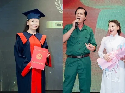 Mẹ ruột của Hồ Ngọc Hà U70 đi nhận bằng tốt nghiệp, được chồng lai Pháp điển trai đến hát chúc mừng trong lễ vinh danh