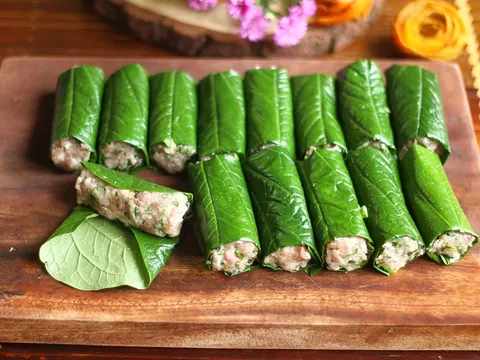 Cách làm chả lá lốt ngon xanh mướt 10 cái như 1 đều tăm tắp