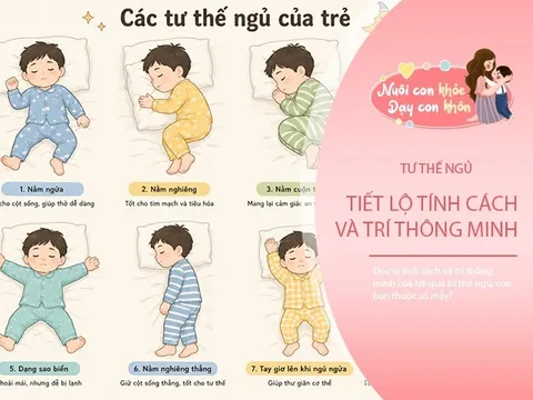 Đọc vị tính cách và trí thông minh của trẻ qua tư thế ngủ, con bạn thuộc số mấy?