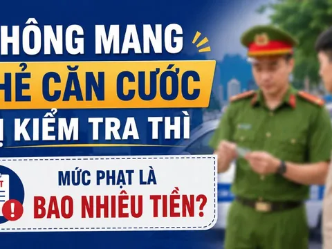 Không mang thẻ căn cước khi bị kiểm tra có thể bị phạt đến 1 triệu đồng: Người dân cần nắm rõ