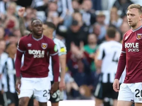 Thua Newcastle United, West Ham đối mặt nguy cơ lớn rớt hạng