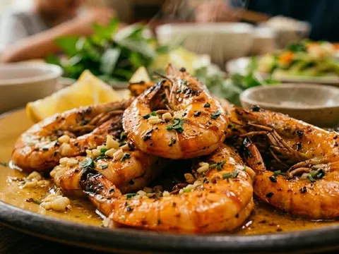 Công thức tôm nướng bơ tỏi thơm nức, cách làm đơn giản mà ăn là ghiền