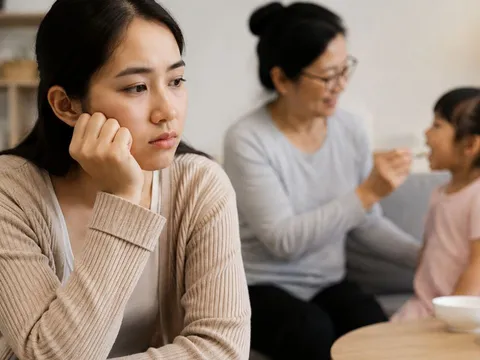 Để mẹ chồng chăm con, một ngày tôi giật mình con như không phải con mình nữa