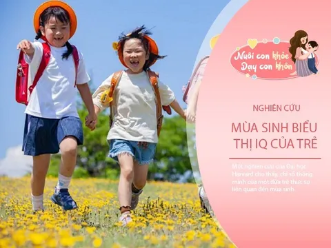 Mùa sinh quyết định chỉ số IQ, trẻ sinh ra vào mùa này có lợi thế thông minh