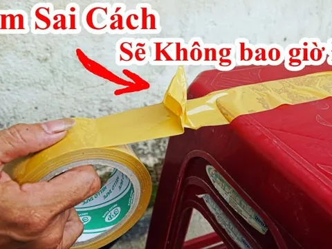 Mẹo cắt băng dính bằng 2 ngón tay, vừa nhanh vừa tiện