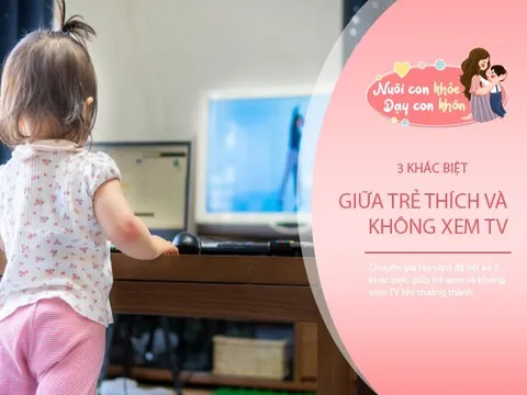 Nghiên cứu Đại học Harvard: Có khoảng cách lớn giữa trẻ xem TV và trẻ không xem TV khi trưởng thành
