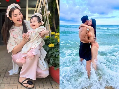 Mỹ nhân An Giang mang thai sau khi "phim giả tình thật" với bạn diễn, U45 đẹp mơn mởn bên chồng trẻ và con gái búp bê
