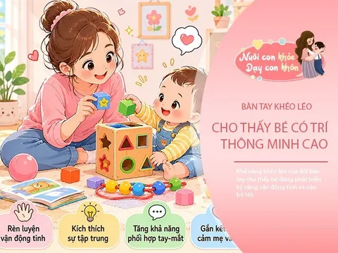 Nhìn cách bé dùng đôi tay, bố mẹ sẽ biết con có IQ cao hay không