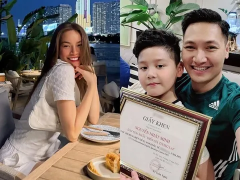 Sao Việt 24h: Mạnh Trường khoe con trai giống bố, nói tiếng anh "như gió"; Hồ Ngọc Hà cùng "anh yêu" đi ăn tối lãng mạn