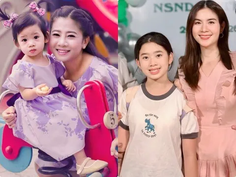 Con gái diễn viên Mai Phương nay trổ mã cao lớn đứng qua vai dàn nghệ sĩ, được khen càng lớn càng xinh giống mẹ