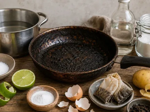 Mẹo làm sạch nồi chảo cháy đen chỉ bằng những thứ dễ có trong bếp