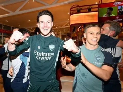 Declan Rice kể chuyện ăn mừng đến 5 giờ sáng cùng Arsenal
