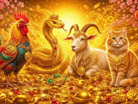 3 ngày cuối (25,26, 27/5), 4 con giáp tay trái chạm vàng, tay phải vét bạc