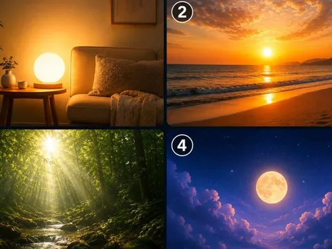 Quiz: Chọn 1 ánh sáng khiến bạn dễ chịu nhất để xem bạn giàu trải nghiệm thực tế hay mộng mơ