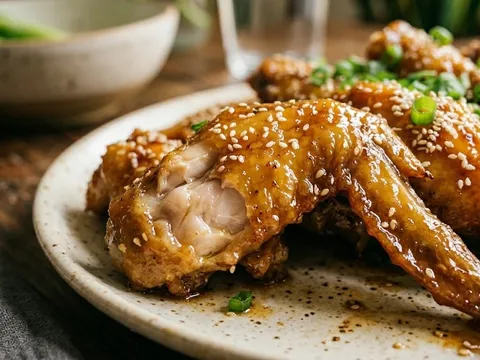 Cách làm cánh gà sốt mật ong thơm nức, da óng đẹp ăn là ghiền