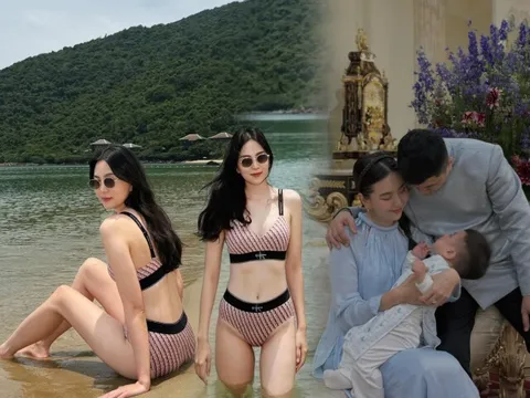 MC xinh đẹp của Đài truyền hình nghỉ việc sinh con với đại gia Bắc Ninh, 1 năm sau đẹp "cháy phố", chân thon nuột nà