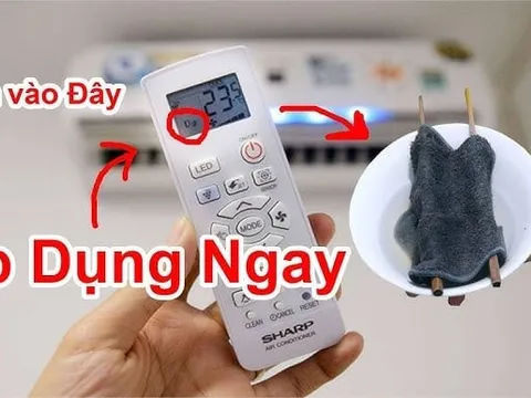 Nhấn nút này bật điều hoà cả ngày không lo khô da