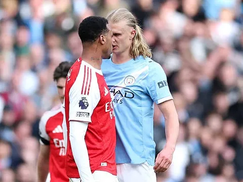 Gabriel châm chọc Haaland sau khi đăng quang cùng Arsenal