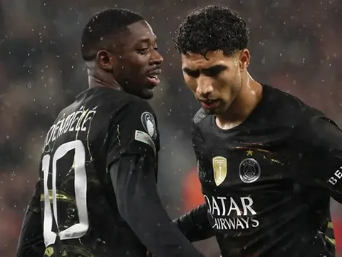 PSG lo sốt vó vì chấn thương của Dembele và Hakimi