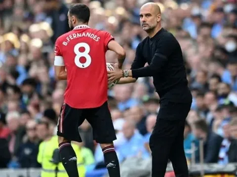 Pep Guardiola dùng Bruno Fernandes để răn đe sao Man City