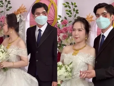 Chú rể đeo khẩu trang kín mặt, đầy vết thương trong ngày cưới ở TP.HCM: Sự thật gây bất ngờ