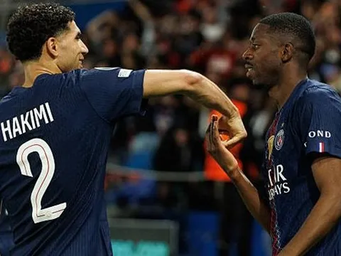 Dembele và Hakimi trở lại trước trận chung kết với Arsenal