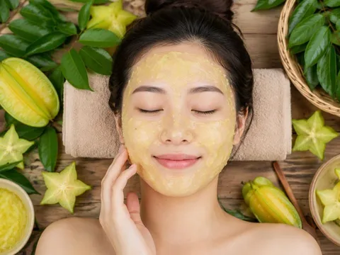Cách dùng lá khế, quả khế giúp hỗ trợ làm trắng da, giảm thâm nám, trị mụn và rôm sảy