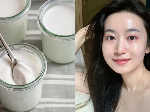 Cách dùng sữa chua dưỡng trắng da, mờ nếp nhăn, mờ thâm nám