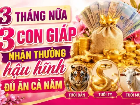 3 tháng nữa, 3 con giáp nhận thưởng hậu hĩnh đủ ăn cả năm