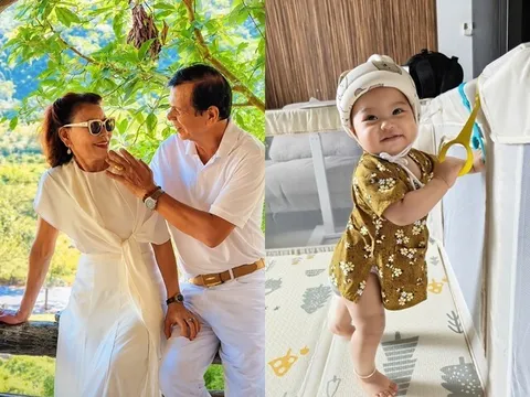Sao Việt 24h: Mẹ Hồ Ngọc Hà nắm tay chồng lai Pháp không rời; Con gái 8 tháng tuổi của H'Hen Niê mê leo trèo giống mẹ
