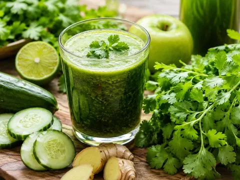Công thức thải độc gan từ rau mùi (ngò rí)