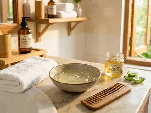 Lấy nha đam ủ tóc theo cách này: Tóc cháy nắng mùa hè cũng mềm như hấp salon