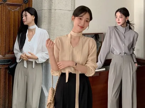 Quần âu ống suông là “vũ khí mặc đẹp” công sở vì phối với kiểu áo nào cũng thanh lịch